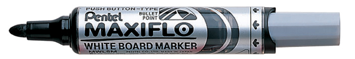 Pentel Whiteboard-Marker MAXIFLO MWL5M, rot