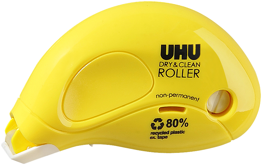 UHU Kleberoller Dry & Clean Roller, permanent