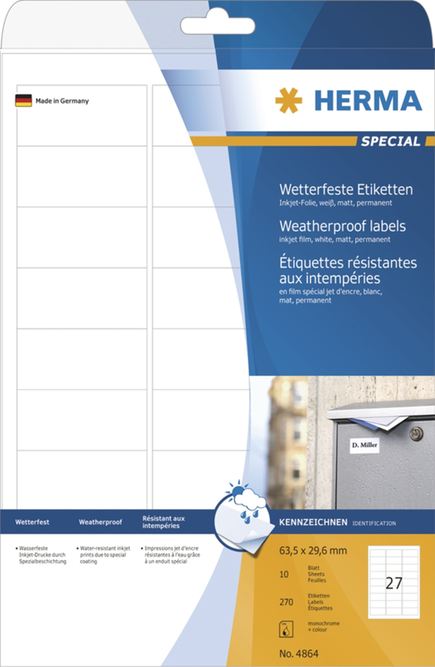 HERMA Folien-Etiketten SPECIAL, 210 x 297 mm, wetterfest