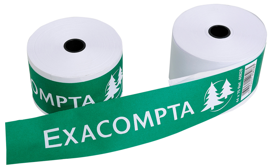 EXACOMPTA Kassenrollen, 57 mm x 20 m x 12 mm, extra weiß