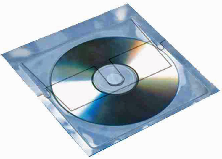 selbstklebende CD-/DVD-Taschen mit Klappe