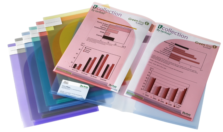 tarifold tcollection Präsentationsmappe 2-seitig für A4/A3,