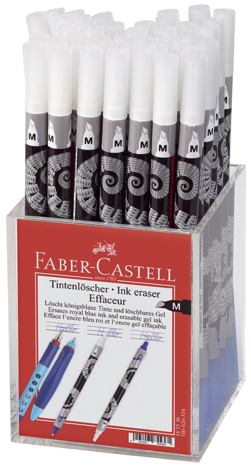 FABER-CASTELL Tintenlöscher, mittel, B-Rundspitze, im Köcher