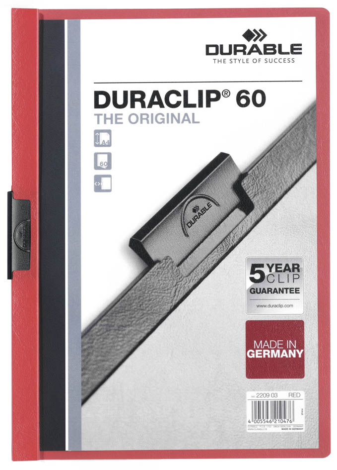 DURABLE Klemmhefter DURACLIP ORIGINAL 60, DIN A4, sortiert