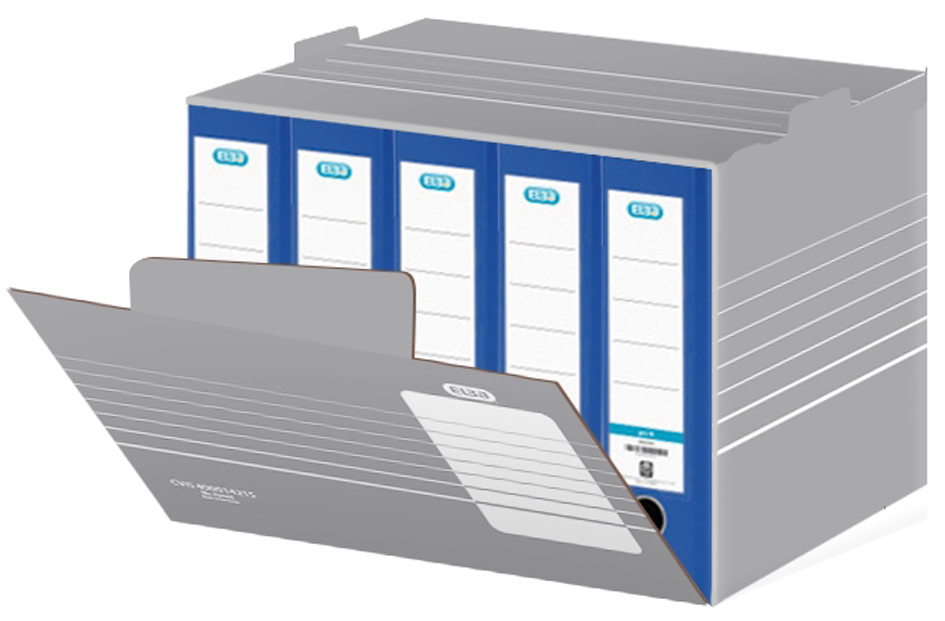 ELBA Archiv-Container tric, für A4 und A3, grau/weiß