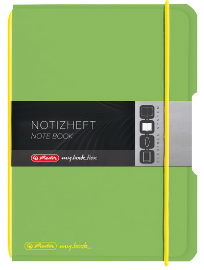 herlitz Notizheft my.book flex, A6, PP-Cover, blau