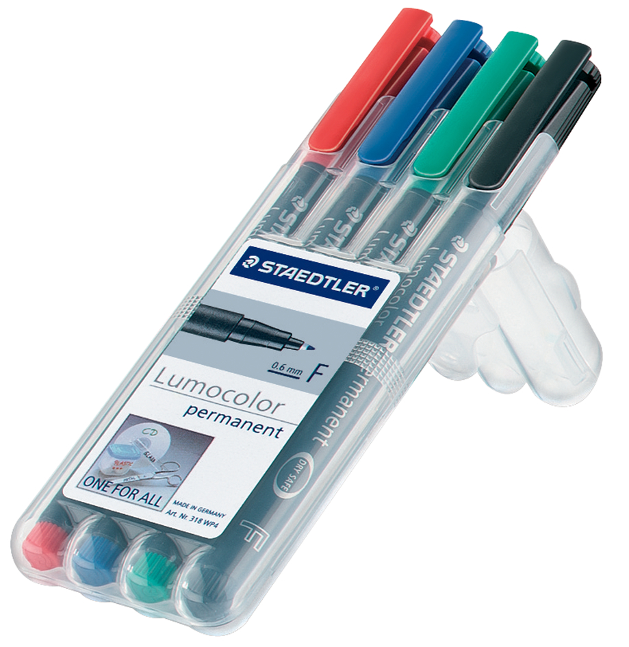 STAEDTLER Lumocolor NonPemanent-Marker 316F, 6er Etui