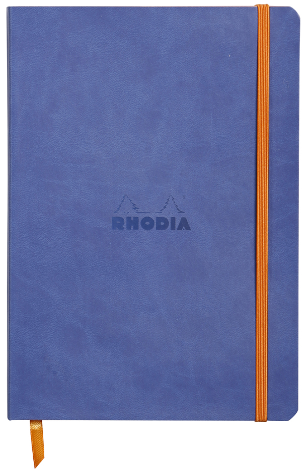 RHODIA Notizbuch RHODIARAMA, DIN A6, liniert, saphirblau