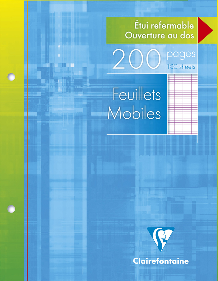 Clairefontaine Feuillets mobiles, A4, Séyès, 100 pages