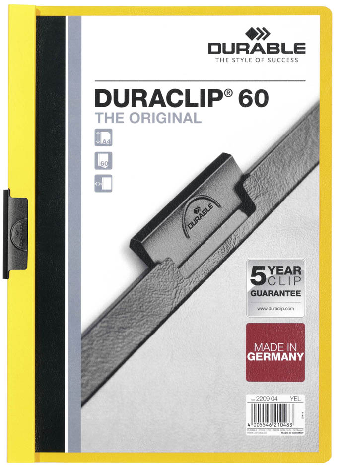 DURABLE Klemmhefter DURACLIP ORIGINAL 60, DIN A4, weiß