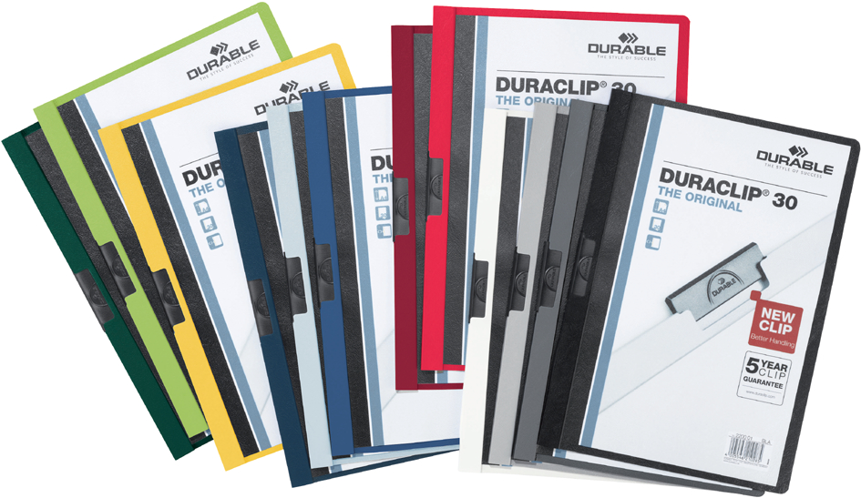 DURABLE Klemmhefter DURACLIP ORIGINAL 30, DIN A4, gelb