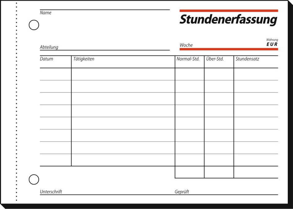 sigel Formularbuch ´Urlaubsantrag´, A5 quer, SD