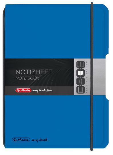 herlitz Notizheft my.book flex, A6, PP-Cover, blau