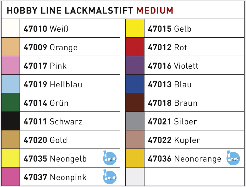 KREUL Lackmarker medium Hobby Line, schwarz