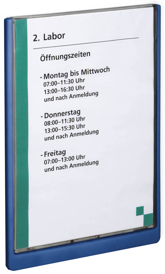 DURABLE Türschild CLICK SIGN, DIN A4, dunkelblau