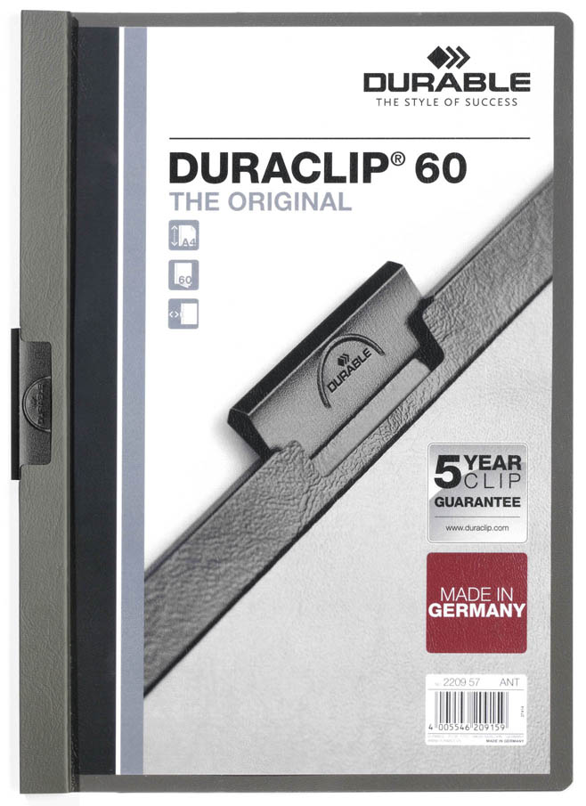 DURABLE Klemmhefter DURACLIP ORIGINAL 60, DIN A4, schwarz