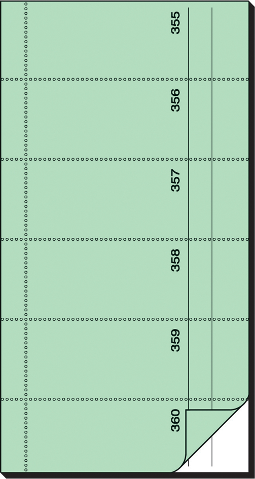 sigel Formularbuch ´Bonbuch´, 105 x 200 mm, SD, gelb