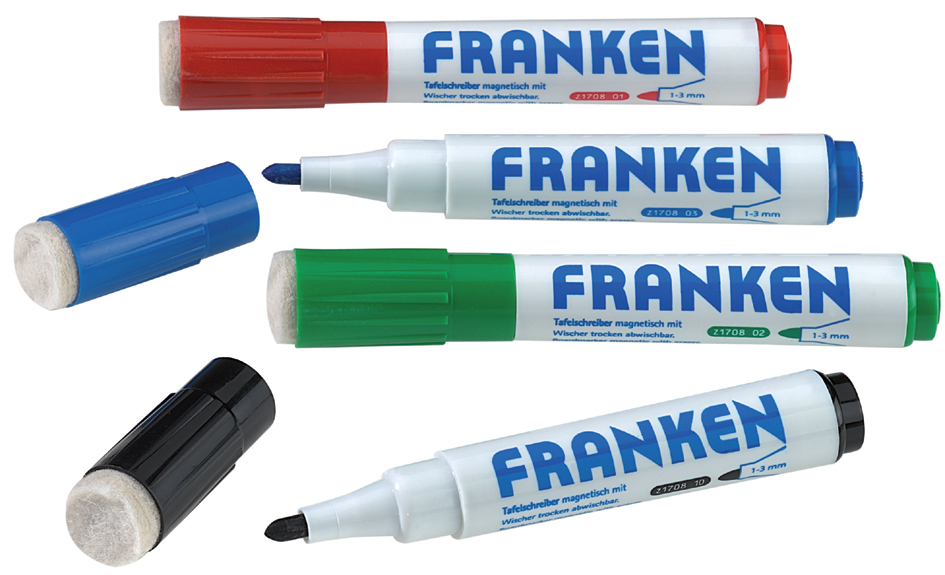 FRANKEN KombiMarker MagWrite, Strichstärke: 1-3 mm, blau