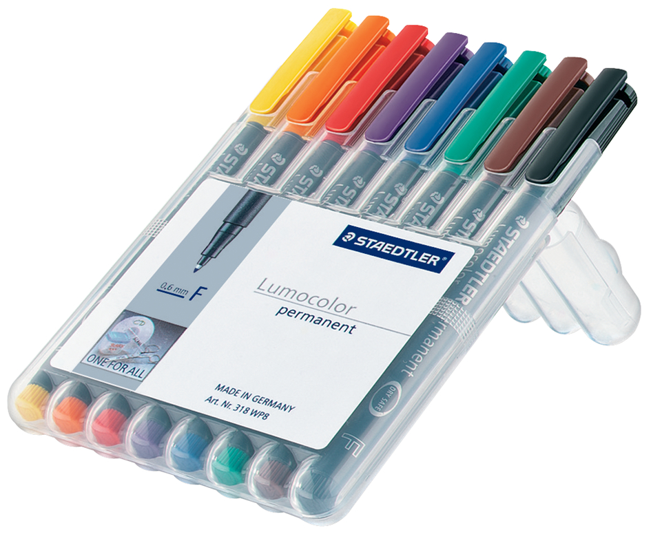 STAEDTLER Lumocolor NonPemanent-Marker 316F, 6er Etui