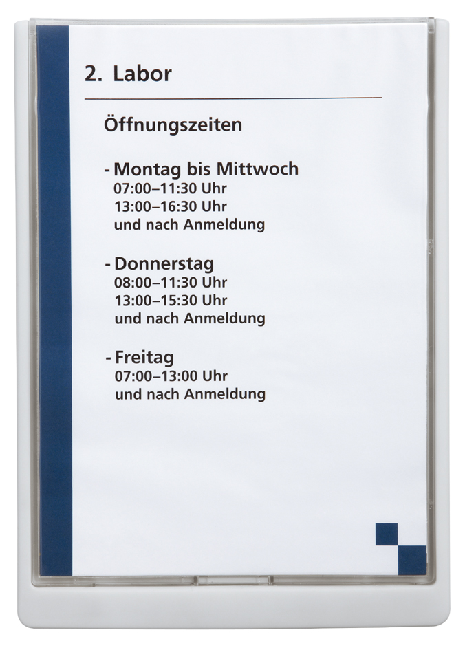 DURABLE Türschild CLICK SIGN, DIN A4, dunkelblau