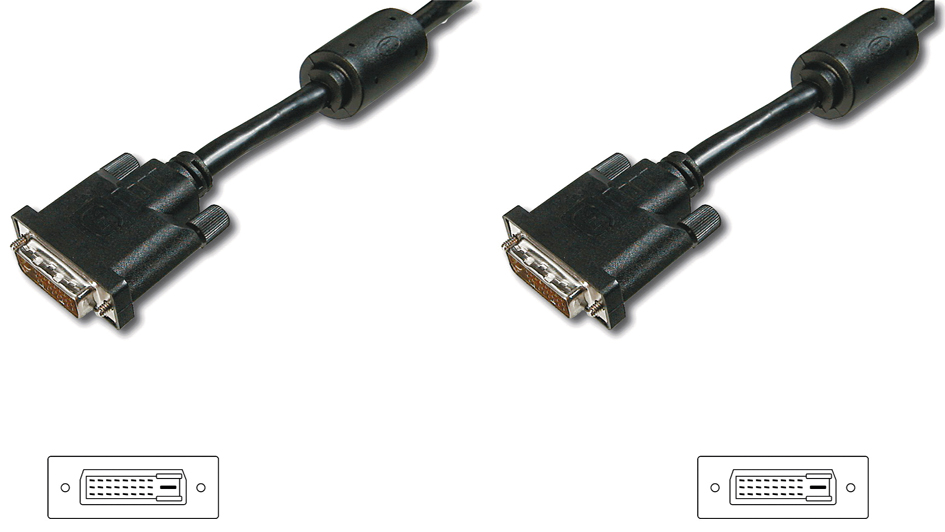 DIGITUS DVI-D 24+1 Kabel, Premium, Dual Link, 2,0 m