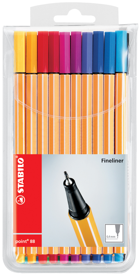 STABILO Fineliner point 88, 20er Kunststoff-Etui