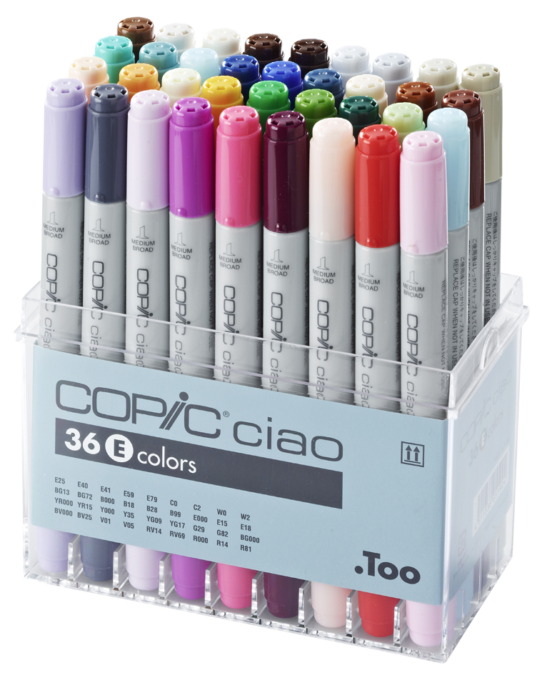 COPIC Marker ciao, 36er Set E