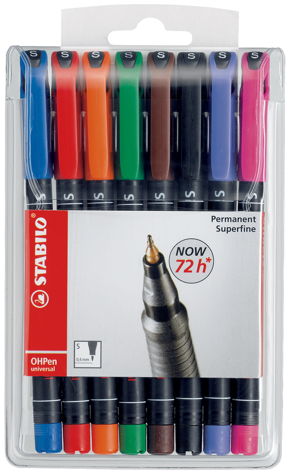 STABILO Folienstift OHPen universal, permanent, 6er Etui