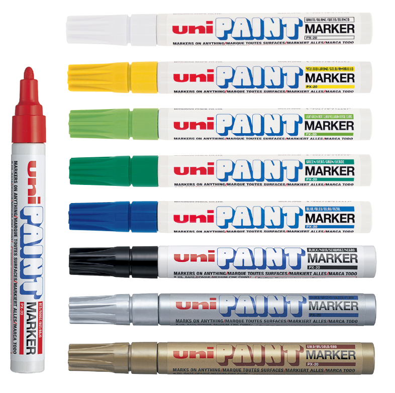 uni-ball Permanent-Marker PAINT (PX-20), orange