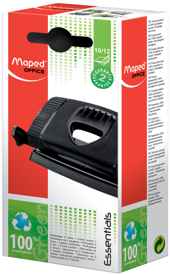 Maped Locher Essentials Green 20/25, schwarz