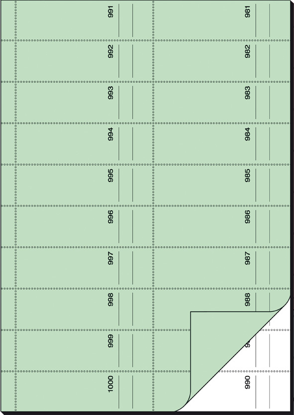 sigel Formularbuch ´Bonbuch´, A4, 1000 Abrisse, gelb