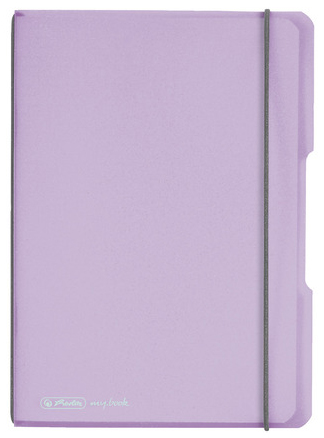 herlitz Notizheft my.book flex Pastell, A5, PP-Cover,flieder