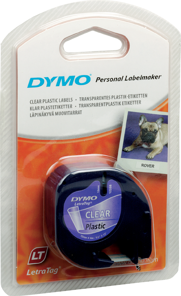 DYMO LetraTag Etiketten-Band 12 mm x 4 m, Kunststoff