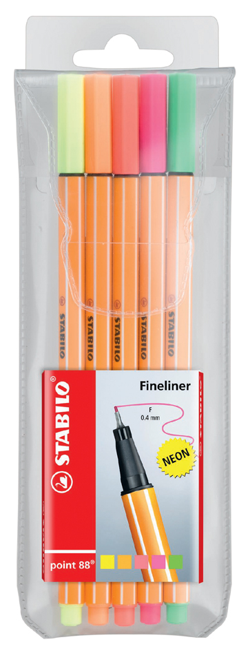 STABILO Fineliner point 88, 15er Kunststoff-Etui