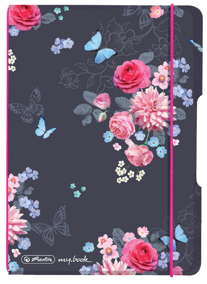 herlitz Notizheft my.book flex Ladylike ´Flowers´, A6