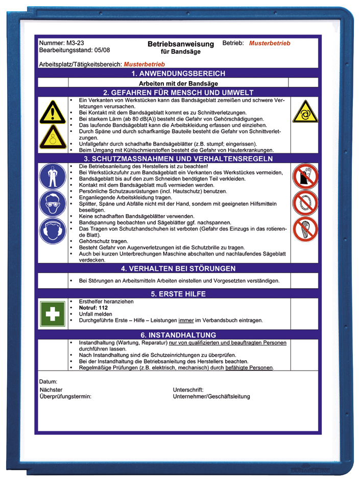 DURABLE Sichttafel SHERPA, DIN A4, Rahmen: gelb