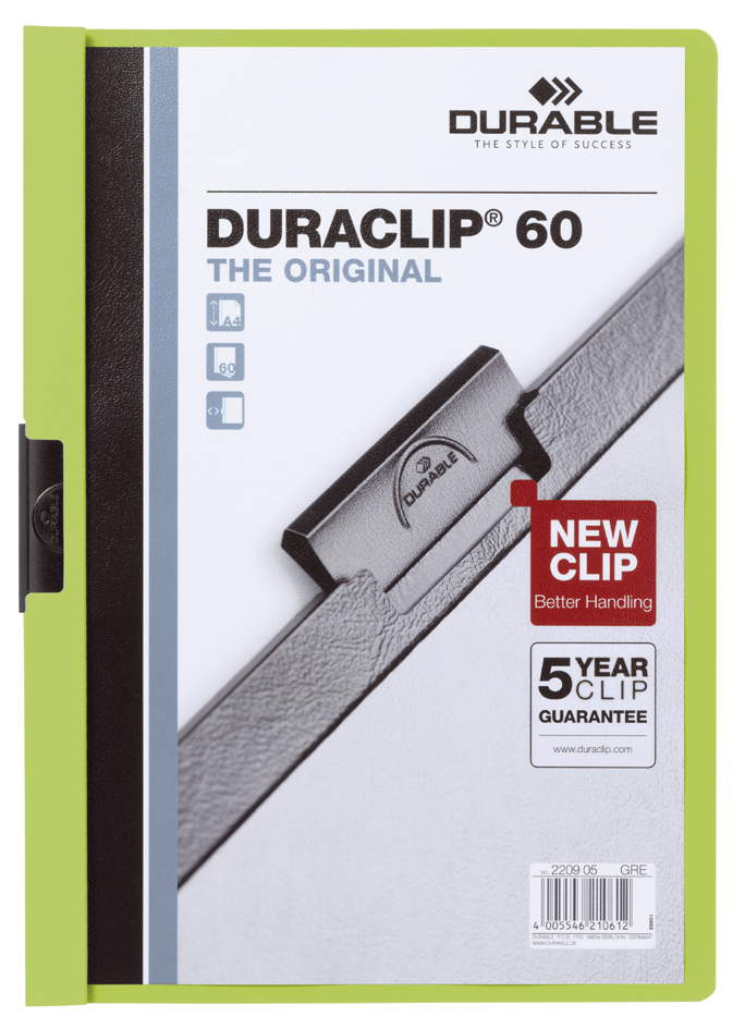 DURABLE Klemmhefter DURACLIP ORIGINAL 60, DIN A4, blau