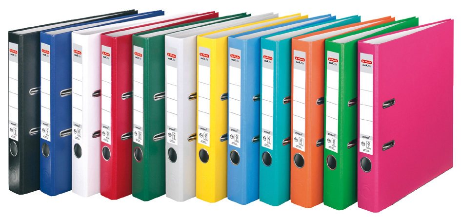 herlitz Ordner maX.file protect, Rückenbreite: 80 mm, weiß