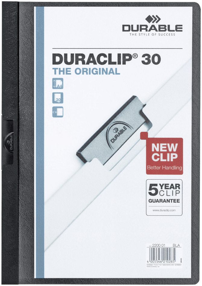 DURABLE Klemmhefter DURACLIP ORIGINAL 30, DIN A4, aubergine