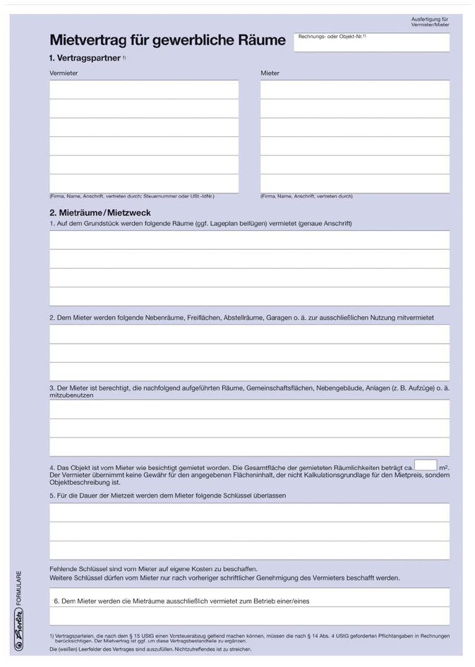 herlitz Vordruck ´Mietvertrag´, DIN A4, 4-seitig