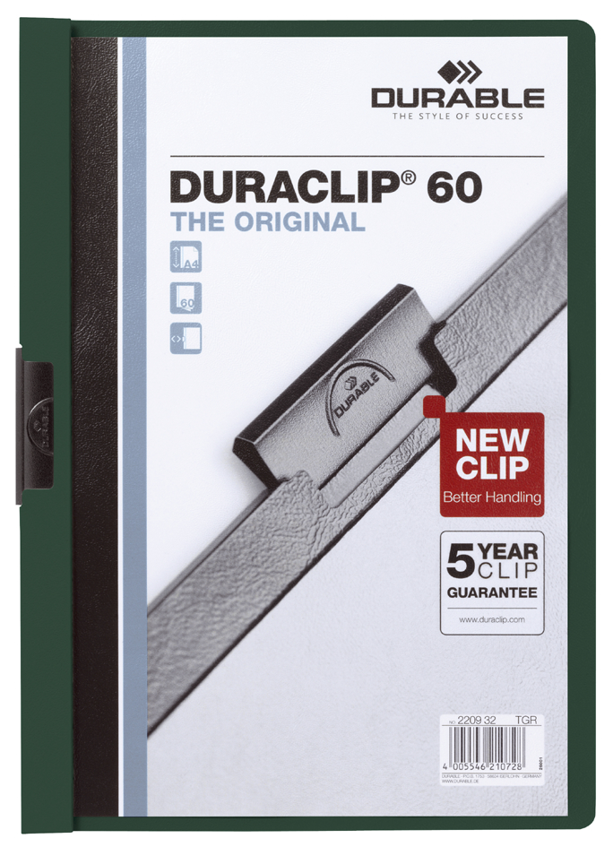 DURABLE Klemmhefter DURACLIP ORIGINAL 60, DIN A4, aubergine