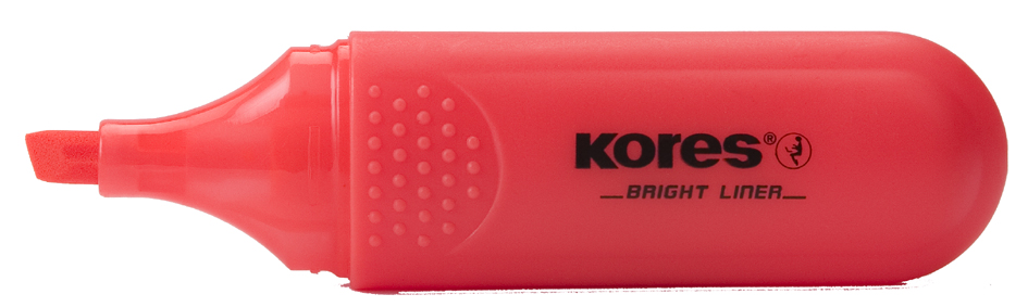 Kores Textmarker ´BRIGHT LINER´, Farbe: rot