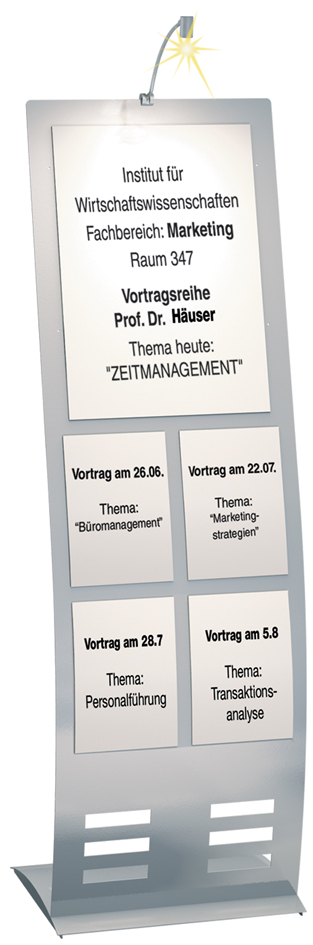 kerkmann Plakattasche, für Format DIN A3, transparent