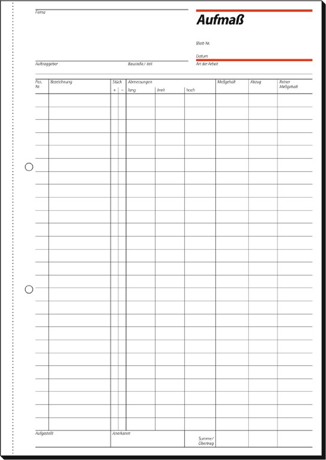 sigel Formularbuch ´Rapport´, A5, 2 x 40 Blatt, SD