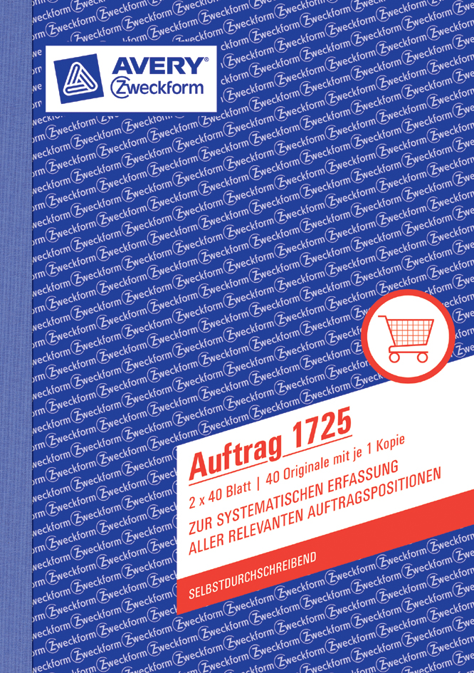 AVERY Zweckform Formularbuch ´Auftrag´, A5, 2 x 50 Blatt