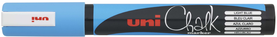 uni-ball Kreidemarker Chalk PWE-5M, hellblau, Rundspitze