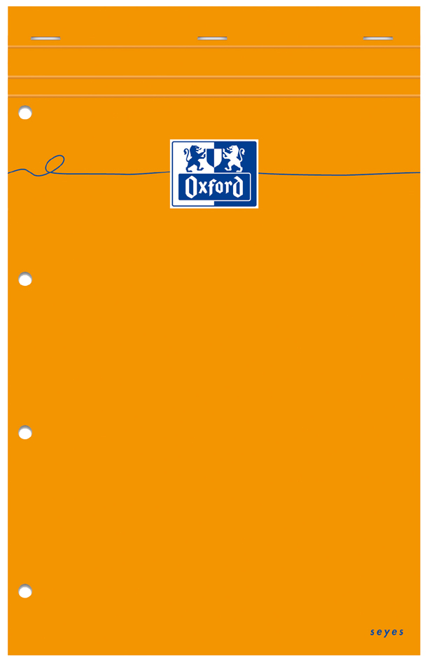 Oxford Notizblock, 210 x 315, kariert, 80 Blatt, orange