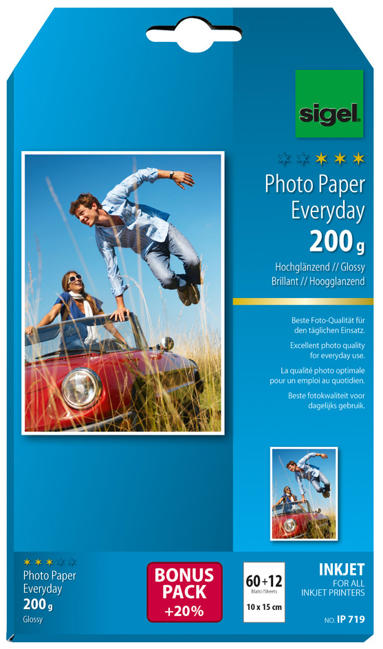 sigel InkJet-Everyday-Foto-Papier ´HOT DEAL´, 10 x 15 cm