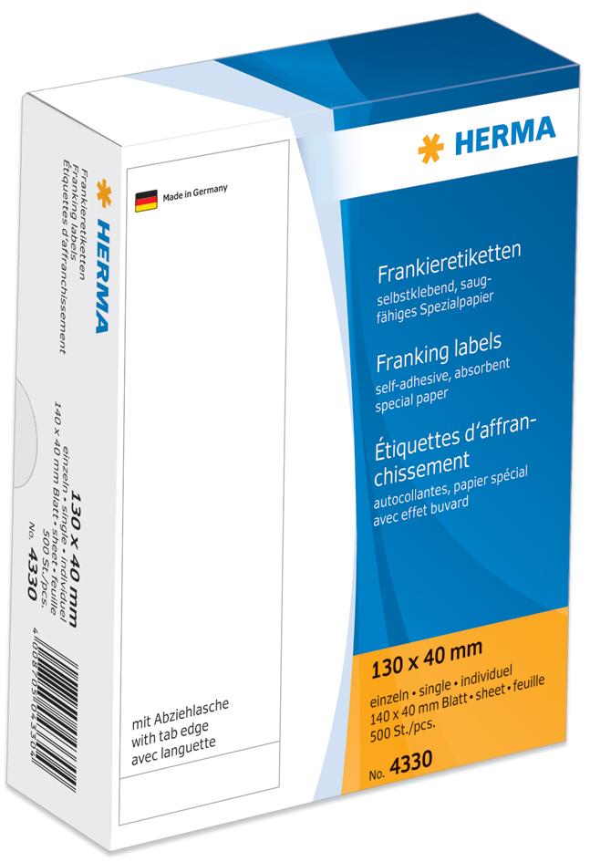 HERMA Adress-Etiketten, 70 x 38 mm, endlos, weiß