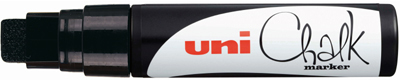 uni-ball Kreidemarker Chalk PWE-17K, schwarz, Keilspitze